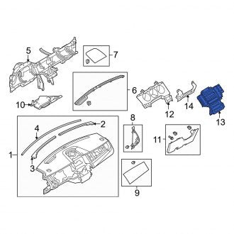 New OEM Instrument Panel Trim Panel Fits, 2010-2012 Ford Taurus - Part # AG1Z5404302CD