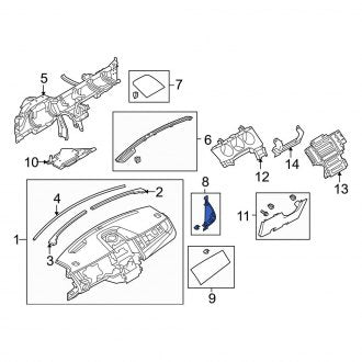 New OEM Left Instrument Panel Side Cover Fits, 2010-2012 Ford Taurus - Part # AG1Z5404481AB
