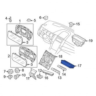 New OEM HVAC Temperature Control Panel Fits, 2013 Ford Taurus - Part # DG1Z19980H