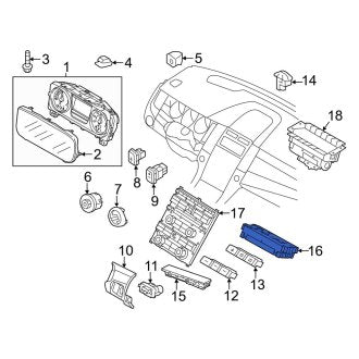 New OEM HVAC Temperature Control Panel Fits, 2013 Ford Taurus - Part # DG1Z19980F
