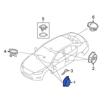 New OEM Front Right Speaker Fits, 2010-2019 Ford Taurus - Part # AG1Z18808J