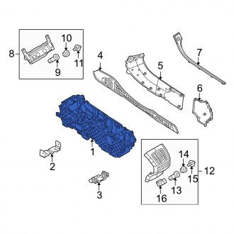 New OEM Center Center Console Fits, 2010-2012 Ford Taurus - Part # AG1Z54045B30AA