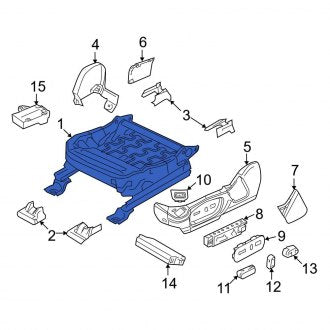 New OEM Front Left Seat Track Fits, 2010-2012 Ford Taurus - Part # CA5Z5461711A