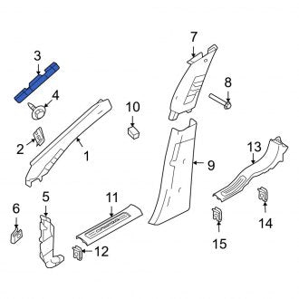 New OEM Right Body A-Pillar Trim Panel Bracket Fits, 2010-2012 Ford Taurus - Part # AG1Z54026A52A
