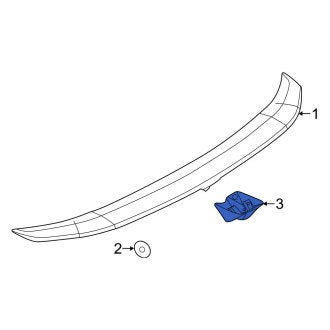 New OEM Spoiler Cap Fits, 2010-2012 Ford Taurus - Part # AG1Z54442A84DA