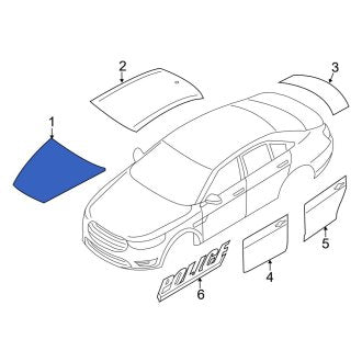 New OEM Hood Decal Fits, 2013-2019 Ford Taurus - Part # DG1Z5420000A