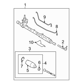 New OEM Rack and Pinion Bellows Fits, 2006-2012 Ford Fusion - Part # 6E5Z3332A