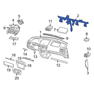 New OEM Instrument Panel Reinforcement Fits, 2006-2009 Ford Fusion - Part # 6E5Z5404545A