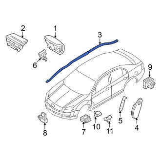 New OEM Left Curtain Air Bag Fits, 2006-2008 Ford Fusion - Part # 8E5Z54042D95A