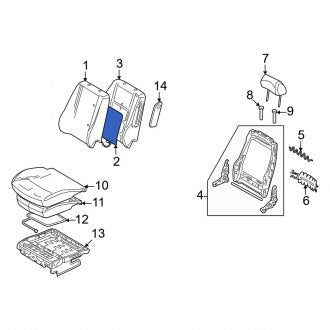 New OEM Front Seat Heater Pad Fits, 2006-2008 Ford Fusion - Part # 6E5Z14D696BA