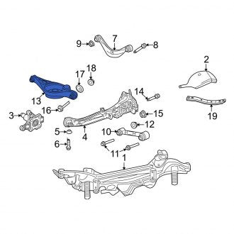 New OEM Rear Right Lower Suspension Control Arm Fits, 2006-2008 Ford Fusion - Part # 6E5Z5A649AA