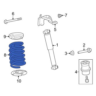 New OEM Rear Coil Spring Fits, 2006-2009 Ford Fusion - Part # 8E5Z5560F