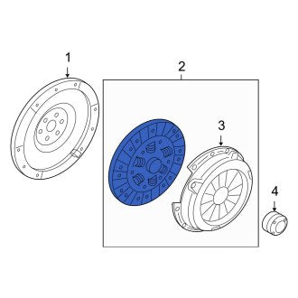 New OEM Clutch Pressure Plate and Disc Set Fits, 2010-2012 Ford Fusion - Part # AE5Z7B546A