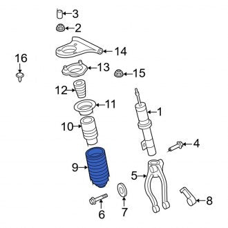 New OEM Front Coil Spring Fits, 2010-2012 Ford Fusion - Part # AE5Z5310C