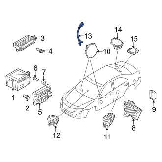 New OEM Rear Speaker Fits, 2010-2012 Ford Fusion - Part # 9E5Z18808D
