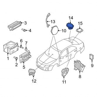 New OEM Rear Speaker Fits, 2010-2012 Ford Fusion - Part # 9E5Z18808C