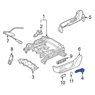 New OEM Front Left Seat Track Adjust Handle Fits, 2006-2012 Ford Fusion - Part # 6E5Z5461753AC