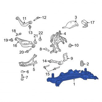 New OEM Rear Suspension Subframe Crossmember Fits, 2010-2012 Ford Fusion - Part # AE5Z5035B