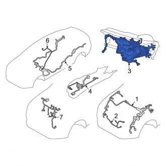 New OEM Instrument Panel Wiring Harness Fits, 2015-2016 Ford Fusion - Part # GG9Z14401Z