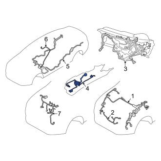 New OEM Console Wiring Harness Fits, 2016 Ford Fusion - Part # GG9Z14A318E
