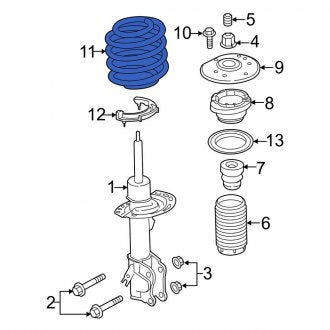 New OEM Front Coil Spring Fits, 2013-2014 Ford Fusion - Part # DG9Z5310E