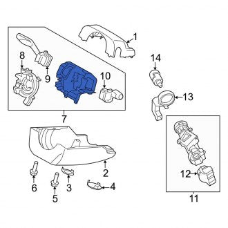 New OEM Turn Signal & Combination Lever Fits, 2013 Ford Fusion - Part # DG9Z3F791CA