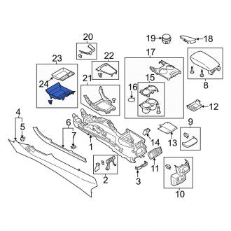 New OEM Console Trim Panel Fits, 2013-2016 Ford Fusion - Part # DS7Z5404567AA