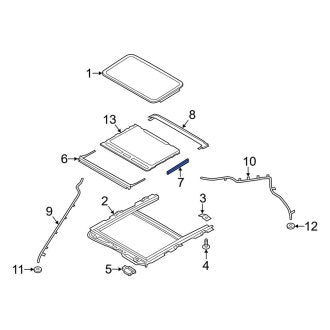 New OEM Sunroof Cover Fits, 2019-2020 Ford Expedition - Part # HS7Z54519A02AA