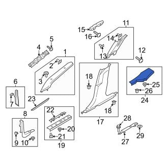New OEM Front Right Door Sill Plate Fits, 2019-2020 Ford Expedition - Part # DS7Z5413208GD