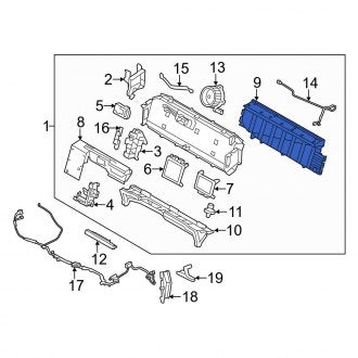 New OEM Upper Drive Motor Battery Compartment Cooling Fan Duct Fits, 2010-2012 Ford Fusion - Part # AE5Z10C665A