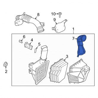 New OEM Front Engine Air Intake Hose Fits, 2011-2012 Ford Fusion - Part # BH6Z9C675A
