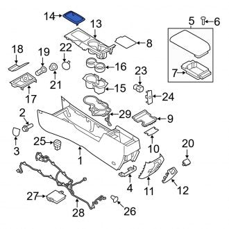 New OEM Automatic Transmission Shift Cover Plate Fits, 2010 Ford Fusion - Part # 9E5Z7D443DA