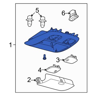 New OEM Upper Overhead Console Fits, 2010-2012 Ford Fusion - Part # 9N7Z54519A70AA