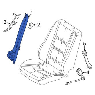 New OEM Front Right Seat Belt Lap and Shoulder Belt Fits, 2011-2012 Ford Fusion - Part # BE5Z54611B08AA