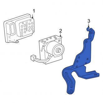 New OEM ABS Modulator Bracket Fits, 2003-2005 Ford Thunderbird - Part # 3W4Z2C304AA