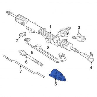 New OEM Right Rack and Pinion Bellows Fits, 2002 Ford Thunderbird - Part # XW4Z3332AA