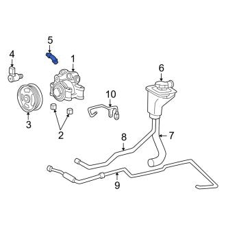 New OEM Power Steering Return Hose Fits, 2002 Ford Thunderbird - Part # XW4Z3A713AB