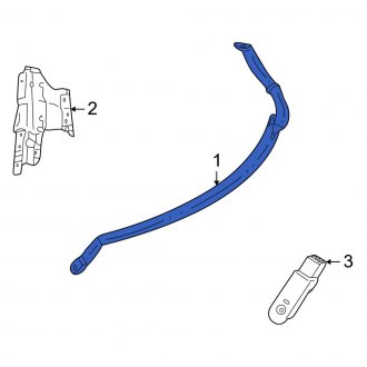 New OEM Front Left Seat Belt Lap and Shoulder Belt Fits, 2003-2005 Ford Thunderbird - Part # 6W6Z76611B09AA