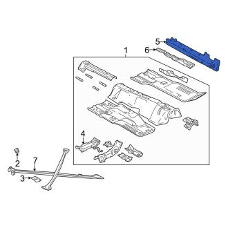 New OEM Right Floor Side Rail Fits, 2002-2005 Ford Thunderbird - Part # 3W6Z7610110AA