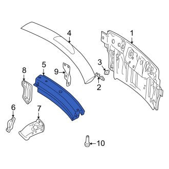 New OEM Rear Rear Body Reinforcement Fits, 2002-2005 Ford Thunderbird - Part # 1W6Z7640310AA
