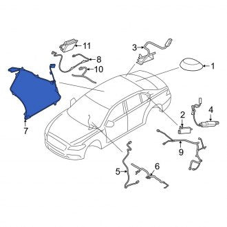New OEM Antenna Cable Fits, 2017-2020 Lincoln Continental - Part # JD9Z10E928AA