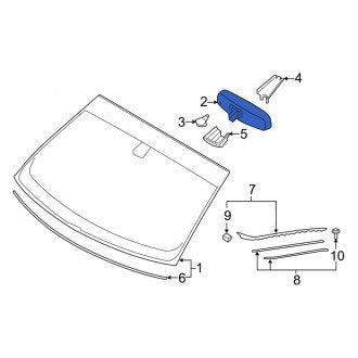 New OEM Front Interior Rear View Mirror Fits, 2017-2020 Lincoln Continental - Part # GU5Z17700AD