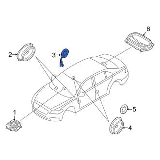 New OEM Front Outer Speaker Fits, 2017-2020 Lincoln Continental - Part # GD9Z18808U
