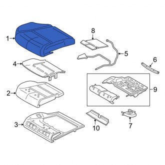 New OEM Front Left Seat Cover Fits, 2017-2020 Lincoln Continental - Part # GD9Z5462901SB