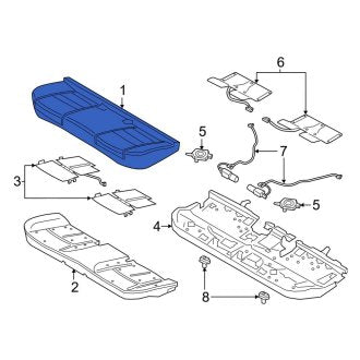 New OEM Rear Seat Cover Fits, 2017-2020 Lincoln Continental - Part # GD9Z5463804VB