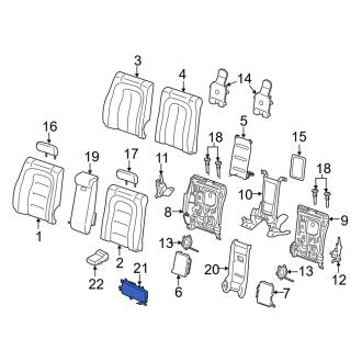 New OEM Rear Left Power Seat Control Module Fits, 2017-2020 Lincoln Continental - Part # GU5Z14F548F