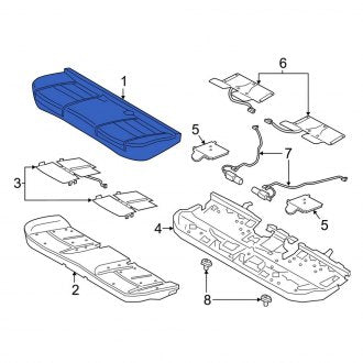 New OEM Rear Seat Cover Fits, 2017-2020 Lincoln Continental - Part # GD9Z5463804AL