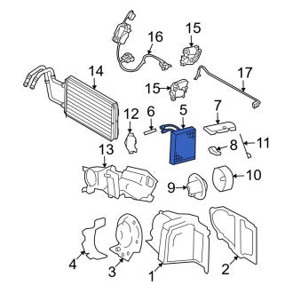 New OEM A/C Evaporator Core Case Fits, 2003-2005 Lincoln Town Car - Part # 4W1Z19850CA