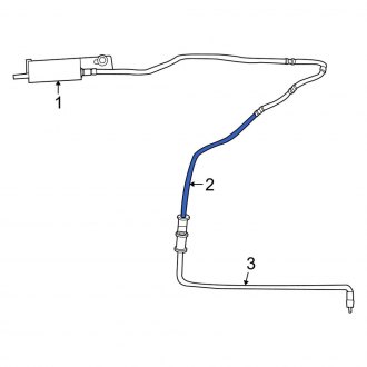 New OEM Rear Antenna Cable Fits, 2005-2011 Lincoln Town Car - Part # 8W1Z18812B