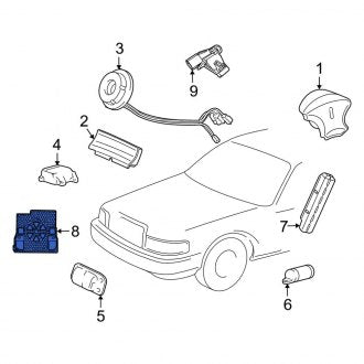 New OEM Seat Track Position Sensor Fits, 2003-2011 Lincoln Town Car - Part # 3W1Z14B417AA